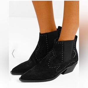 RAG & BONE Black Suede Weston Boots